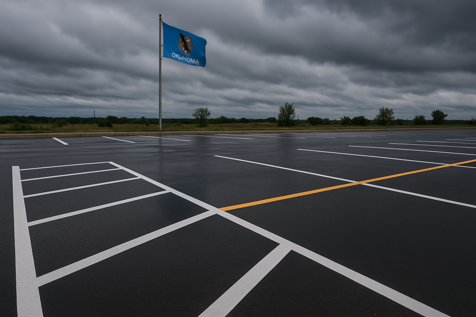 how-weather-affects-parking-lot-striping-in-oklahoma-what-you-need-to-know