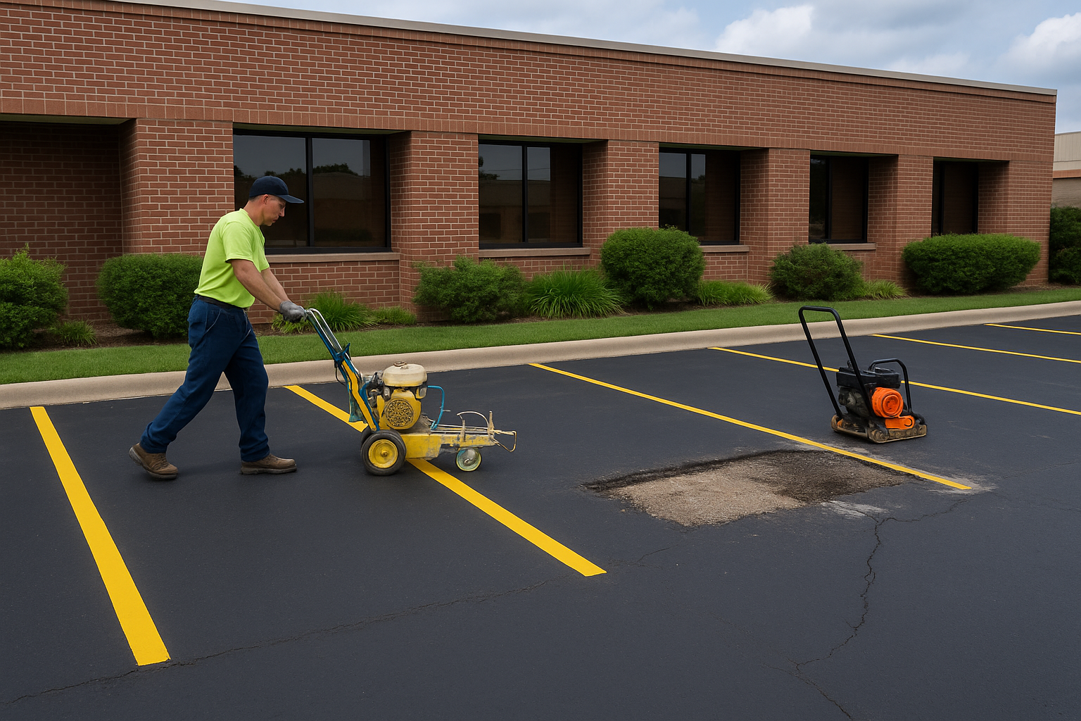 20250719_0900_Parking Lot Essentials_simple_compose_01k0g32052erca1w29yvpeabgd parking lot-maintenance-checklist-for-oklahoma-businesses