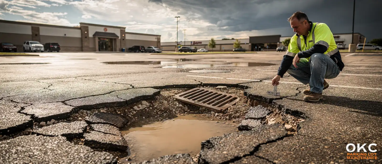 v5-20924-section-0-hero_photoreal.webp Oklahoma's extreme summer heat combined with winter freeze-thaw cycles and shifting clay soil accelerates pavement